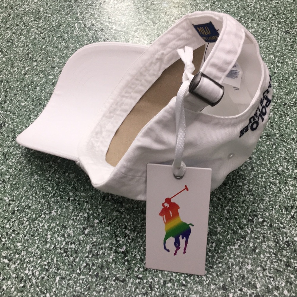 Polo Ralph Lauren Pride White Chino Adjustable Cap - Picture 8 of 15